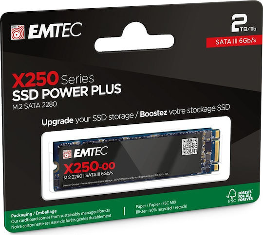 Emtec X250 SSD 2TB M.2 Type With SATA III Connection view 3