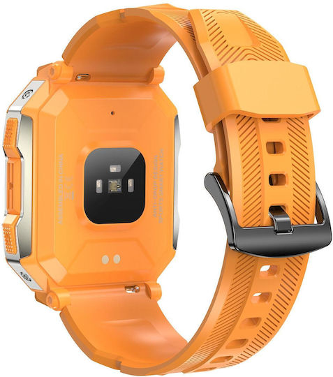 Pg333 1.91 Inch Waterproof Smart Sports Watch Support Heart Rate Monitoring Blood Pressure Monitoring Orange view 3