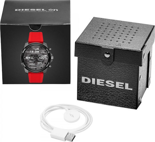 Diesel On Full Guard Stainless Steel 56mm Smartwatch (Red) view 5
