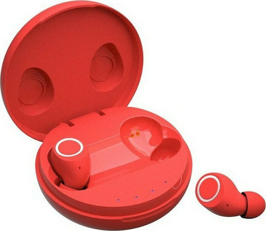 M6 Mini TWS In-ear Bluetooth Handsfree Earphones with Charging Case Red view 1