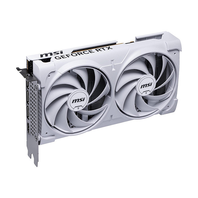 MSI GeForce RTX 5060 8GB GDDR7 Ventus 2X OC White Graphics Card V537-003R vue 7