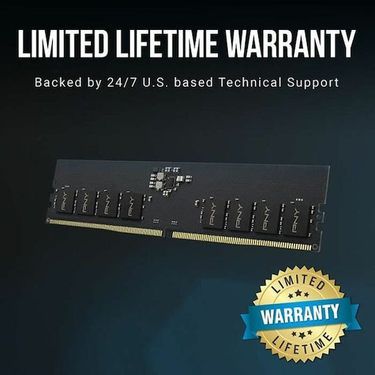 PNY Performance 8GB DDR5 RAM with 4800 Speed for Desktop (MD8GSD54800-TB) view 6