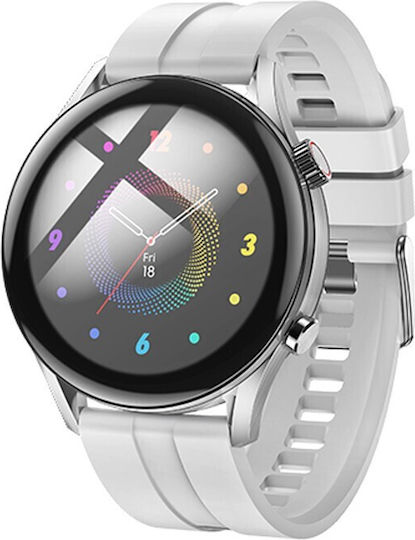 Hoco Y7 Smartwatch with Heart Rate Monitor (Silver) view 3