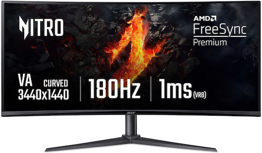 Acer Nitro XZ342CUV3bmiiphx Ultrawide VA HDR Curved Monitor 34" QHD 3440x1440 180Hz