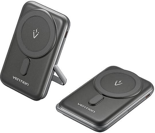 Vention FHNB0 MagSafe Power Bank 10000mAh 20W with USB-C Port Power Delivery Black view 3