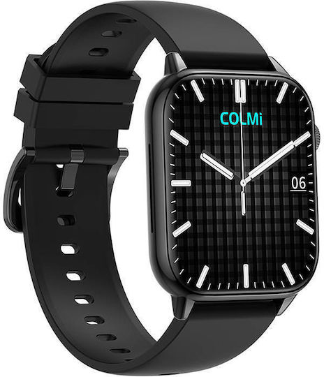 Colmi C61 Aluminium Smartwatch with Heart Rate Monitor (Black) view 2