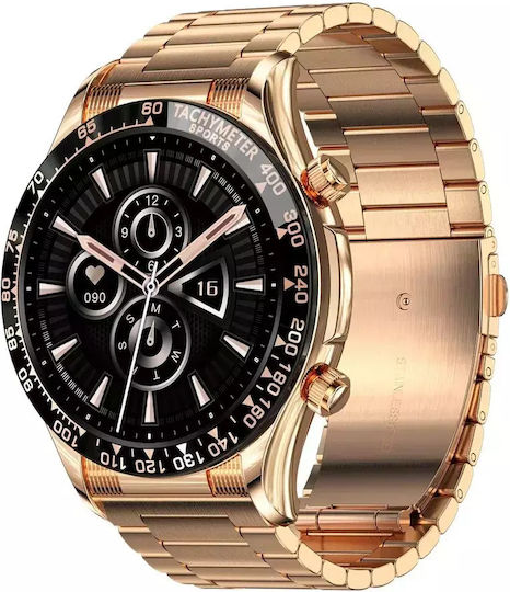 Nubi E18 PRO Smartwatch with Heart Rate Monitor (Gold) vista 3