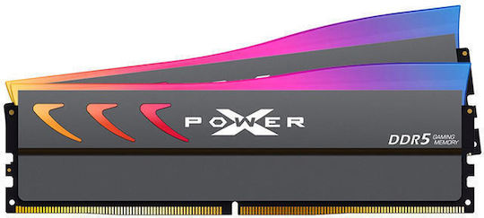 Silicon Power Storm RGB DDR5 32GB RAM with 2x16GB Modules and Speed 6000 for Desktop SP032GXLWU60CFDK view 3