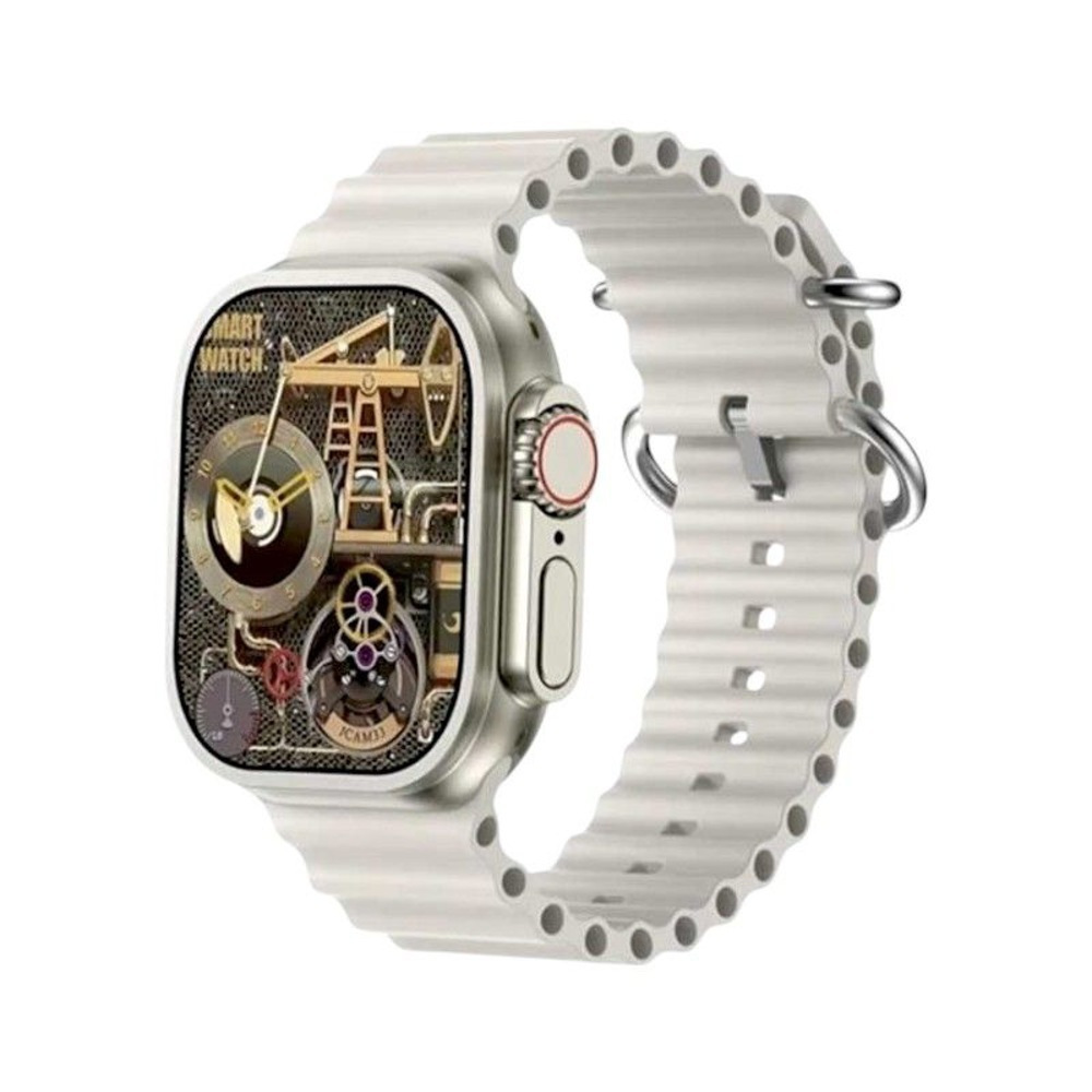 T800 UItra3 45mm Smartwatch with Heart Rate Monitor (Gray) view 1