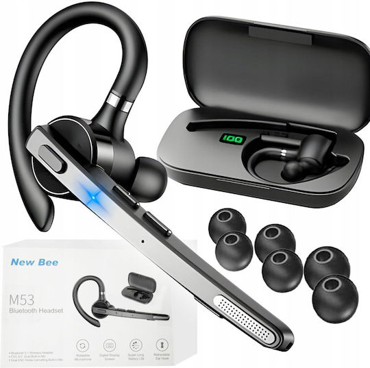 NewBee M53 In-ear Bluetooth Handsfree Earphone with Charging Case Black view 8