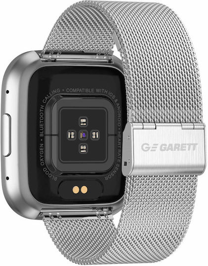 Garett GRC STYLE Smartwatch with Heart Rate Monitor (Silver Steel) view 5