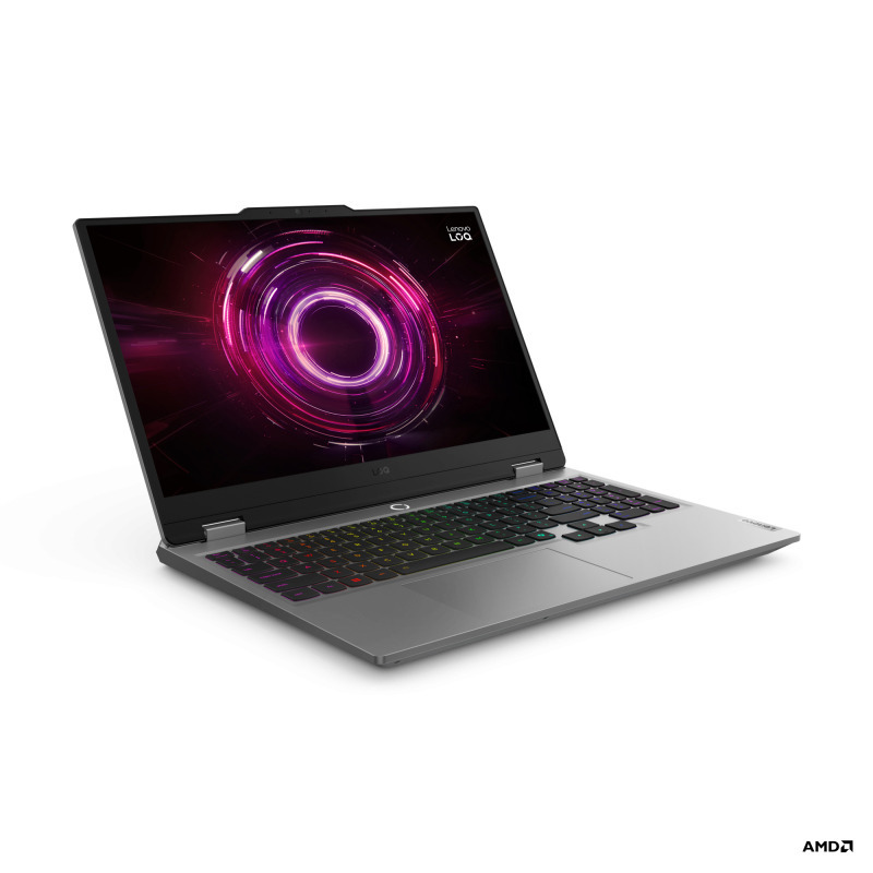 Lenovo LOQ 15AHP10 15.6" IPS FHD 144Hz (Ryzen 7-250/16GB/1TB SSD/GeForce RTX 5060/No OS) Luna Grey (US Keyboard) view 1
