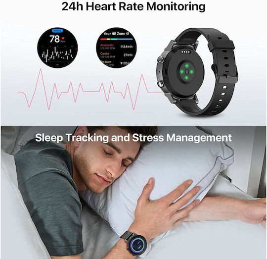 Ticwatch E3 44mm Waterproof Smartwatch with Heart Rate Monitor (Panther Black) view 7