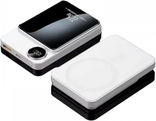 S111 MagSafe Power Bank 10000mAh 15W with USB-A Port and USB-C Port White
