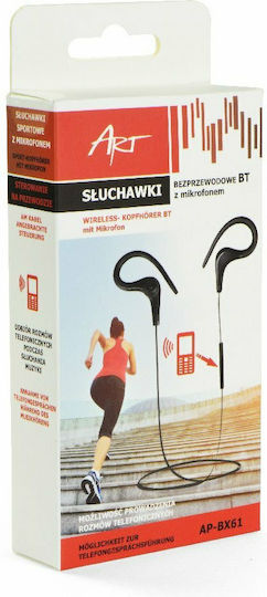 Art Telecom AP-B25 In-ear Bluetooth Handsfree Earphones with Sweat Resistance Black vue 3
