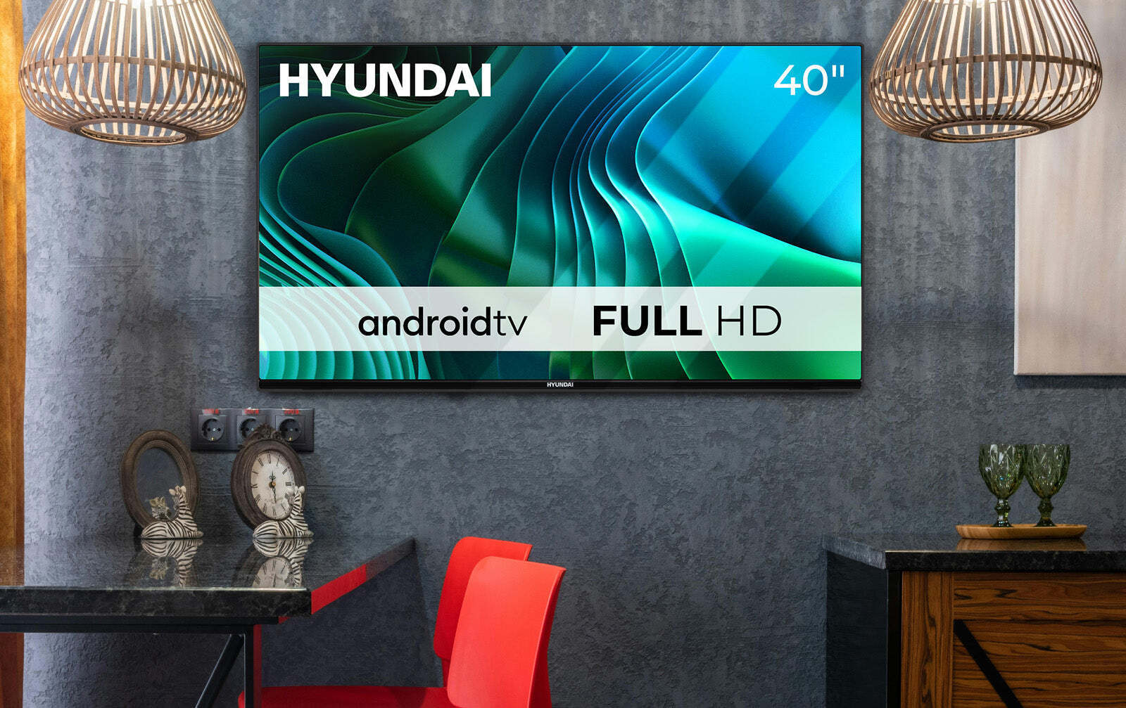 Hyundai Smart TV 40" Full HD LED FLA40450 HDR 2025 view 8