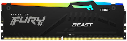 Kingston Fury Beast RGB DDR5 with Module 1x32GB and Speed 6000 for Desktop KF560C30BBEA-32 view 2
