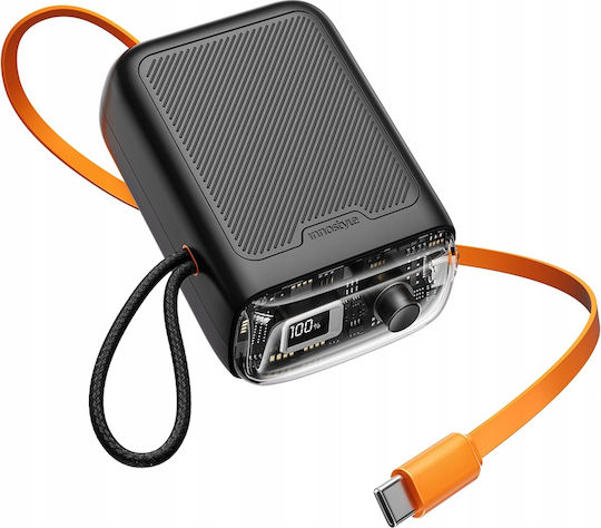 Innostyle MINI Power Bank 10000mAh 33W with 2 USB-C Ports Black view 7