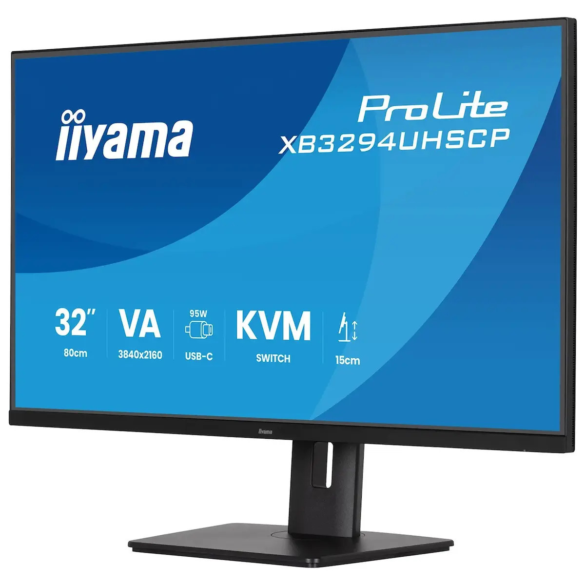 Iiyama ProLite XB3294UHSCP-B1 VA HDR Monitor 31.5" 4K 3840x2160 with Response Time 2ms GTG view 4