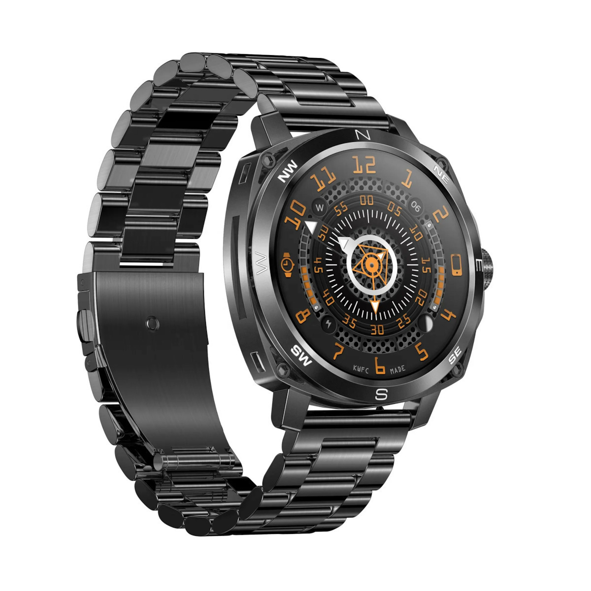 Aluminium Smartwatch with Heart Rate Monitor (Black) view 6