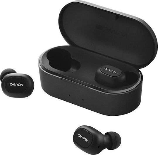 Canyon CND-TBTHS2B In-ear Bluetooth Handsfree Earphones with Charging Case Black