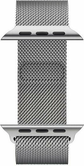 Apple Watch Series 7 Cellular Stainless Steel 45mm Waterproof with eSIM and Heart Rate Monitor (Silver Milanese Loop) view 3