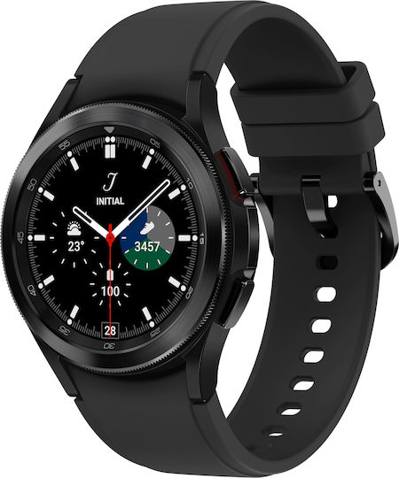 Samsung Galaxy Watch4 Classic Bluetooth Stainless Steel 42mm Waterproof with eSIM and Heart Rate Monitor (Black) view 2