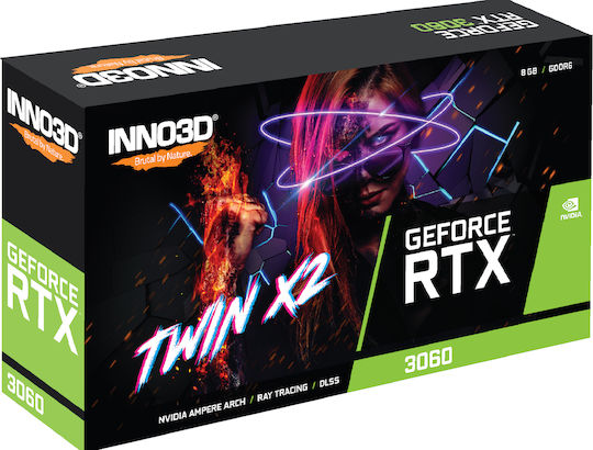 Inno 3D GeForce RTX 3060 8GB GDDR6 Twin X2 Graphics Card view 3