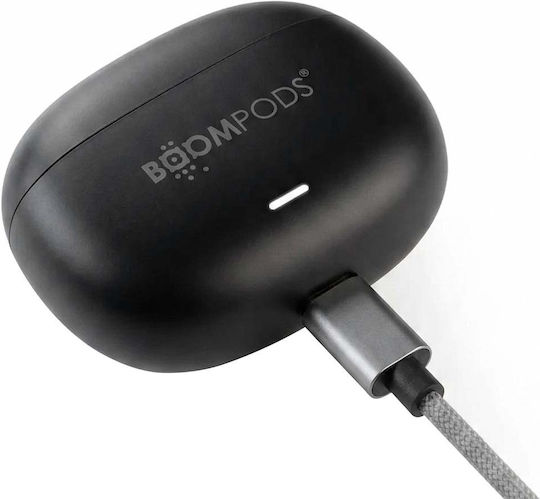 Boompods In-ear Bluetooth Handsfree Earphones with Sweat Resistance and Charging Case Black view 3