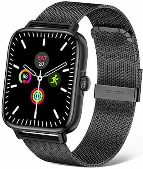 Smartwatch with Heart Rate Monitor (Black)