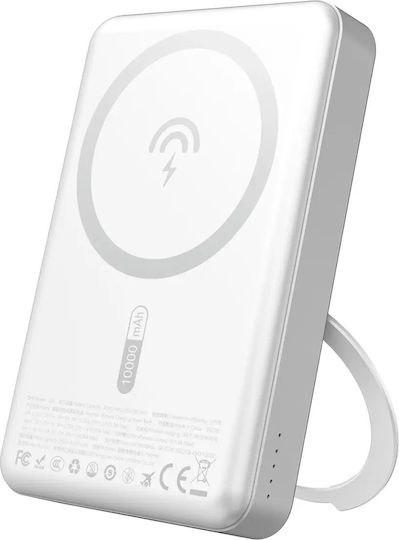 Dudao K28 MagSafe Power Bank 10000mAh 20W with USB-A Port and USB-C Port Power Delivery Silver