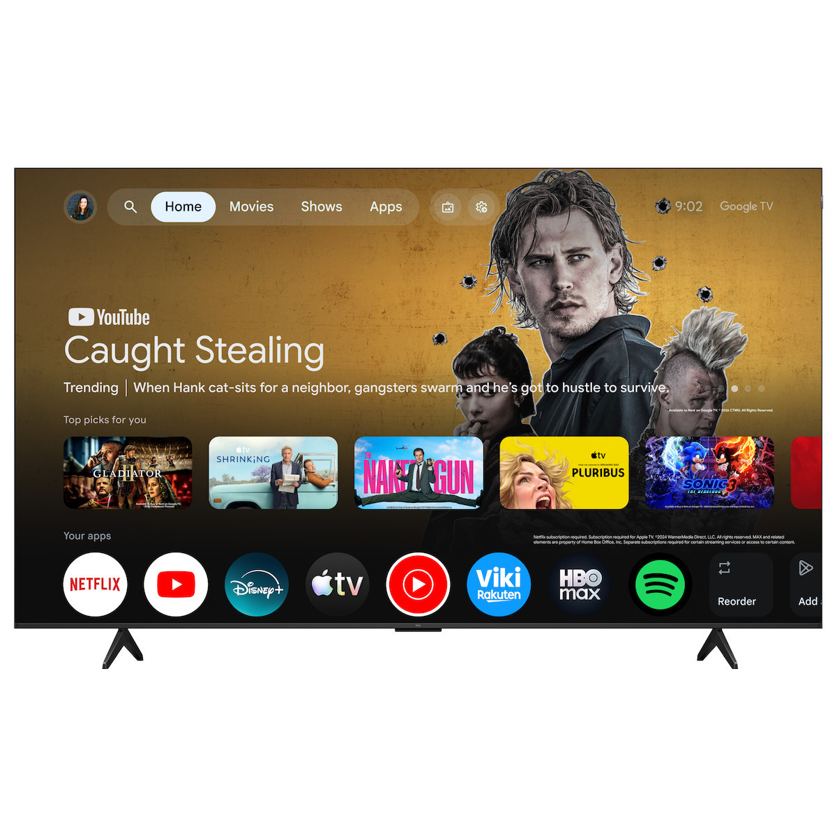 TCL Smart TV 85" 4K UHD QLED P7L HDR (2026) 85P7L Ansicht 4
