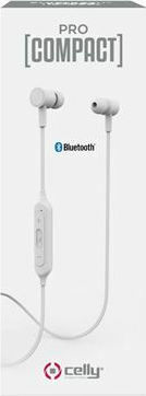 Celly Procompact In-ear Bluetooth Handsfree Earphones White view 3