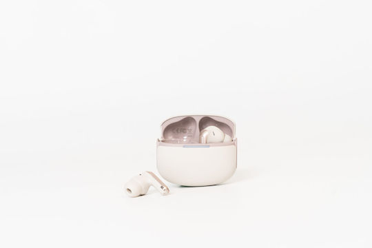 AGM Buds 8 Bluetooth Handsfree Earphones with Sweat Resistance and Charging Case Beige view 2