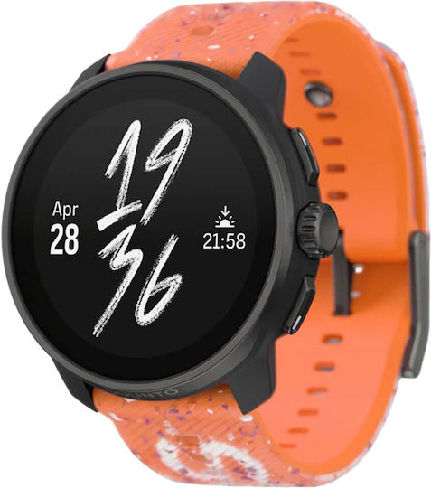 Suunto Race S Stainless Steel 45mm Waterproof Smartwatch with Heart Rate Monitor (Power Orange) view 1