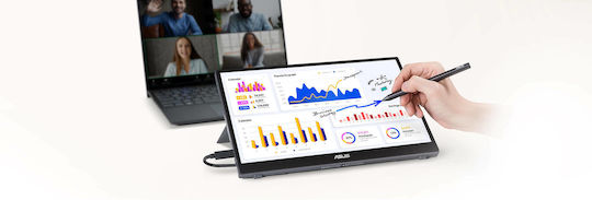 Asus ZenScreen Ink MB14AHD IPS Portable Monitor 14" FHD 1920x1080 with Response Time 5ms GTG view 2