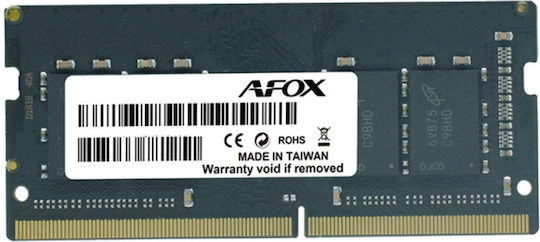Afox 8GB DDR4 RAM with 2666 Speed for Laptop (AFSD48FH1P)