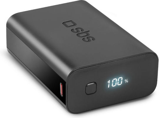 SBS Power Bank 20000mAh 20W with USB-A Port and USB-C Port Power Delivery Black