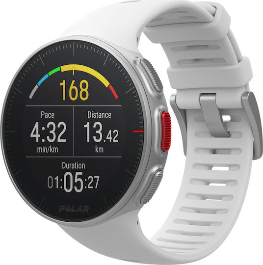 Polar Vantage V Stainless Steel 46mm Waterproof Smartwatch (White) view 1