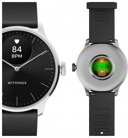 Withings ScanWatch Light Stainless Steel 37mm Waterproof with Heart Rate Monitor (Black) view 4