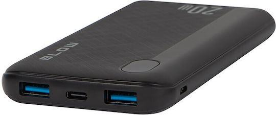 Blow PB10B Power Bank 10000mAh 20W with 2 USB-A Ports and USB-C Port Black view 3