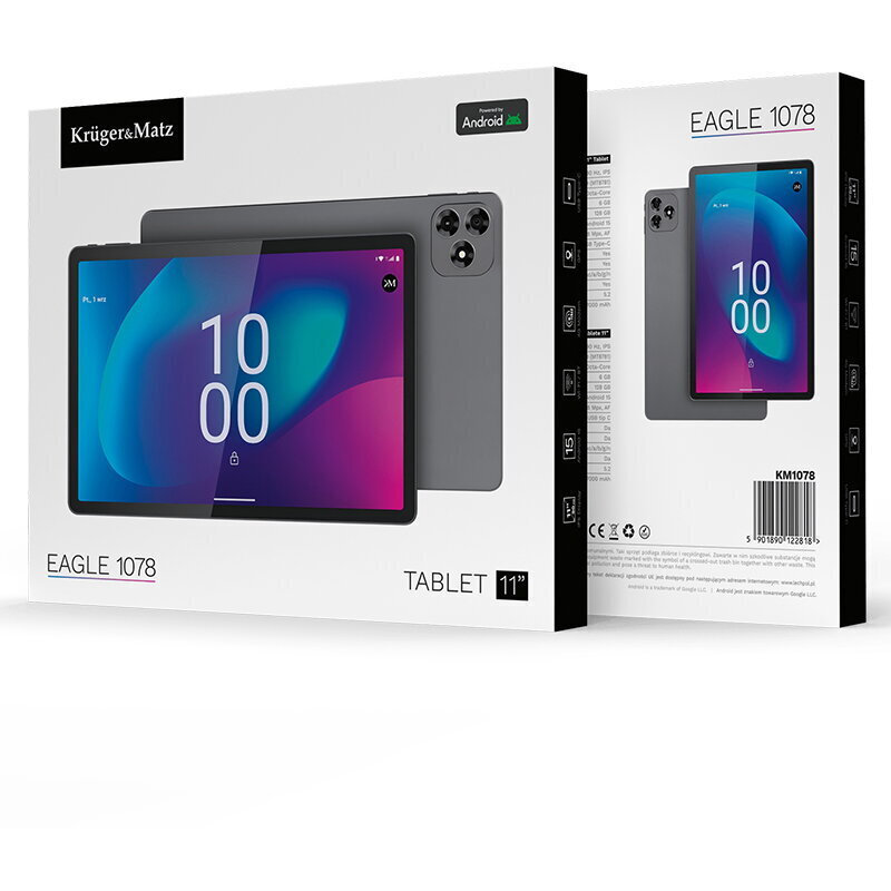 Kruger & Matz KM1078 10.9Inches Tablet (6GB/128GB) Gray view 7