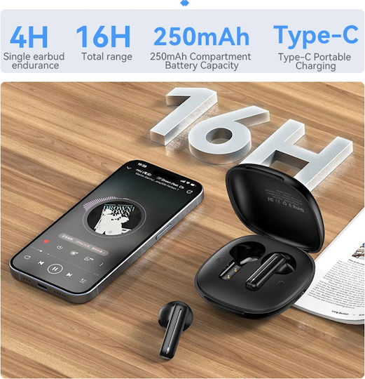 Yesido TWS25 In-ear Bluetooth Handsfree Earphones with Charging Case Black view 6