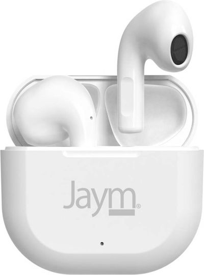 Jaym TS-123B In-ear Bluetooth Handsfree Earphones White view 1