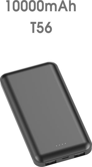 Xipin PX102 Power Bank 10000mAh 18W with 2 USB-A Ports Quick Charge 2.0 / Quick Charge 3.0 Black view 3