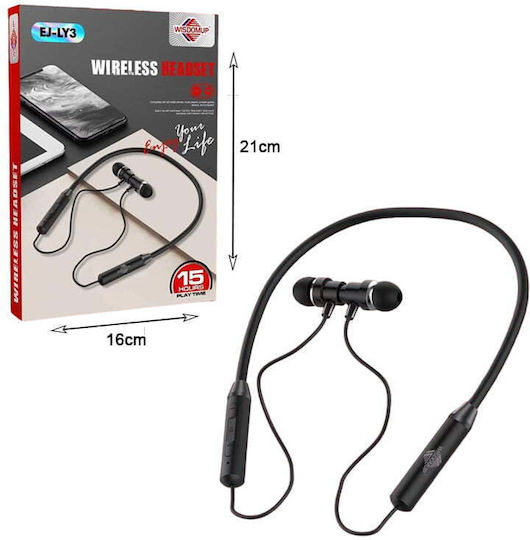 EJ-LY3 In-ear Bluetooth Handsfree Earphones Black view 2