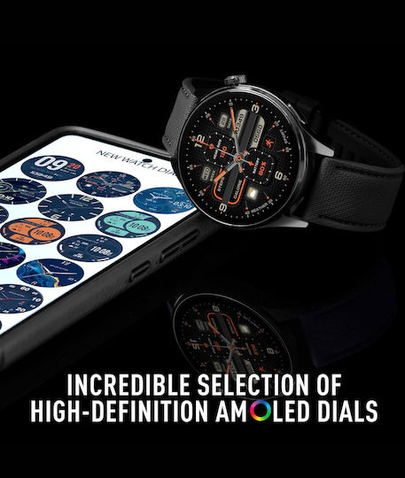 Reflex Active Active Series 45 Smartwatch with Heart Rate Monitor (Black) view 5