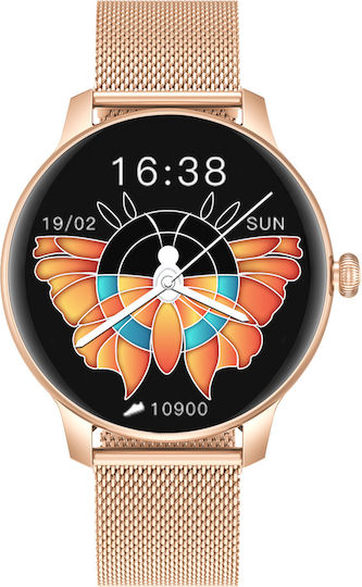 Kieslect L11 Lady Aluminium Smartwatch with Heart Rate Monitor (Gold) view 3