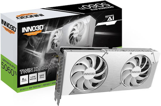 Inno 3D GeForce RTX 5060 Ti 8GB GDDR7 Twin X2 OC White Graphics Card view 1