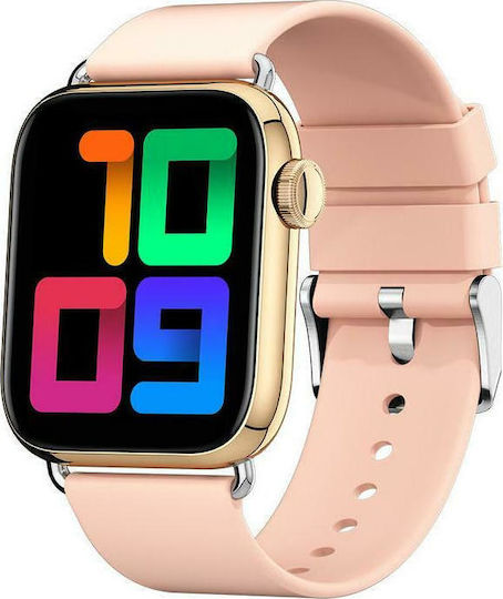Colmi P16 Smartwatch with Heart Rate Monitor (Gold)